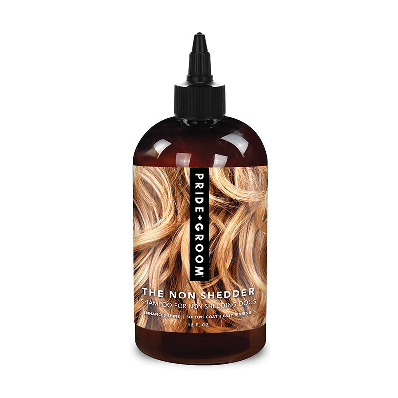 Pride + Groom THE NON SHEDDER Dog Shampoo — Hydrating, Detangling, Hypoallergenic Formula