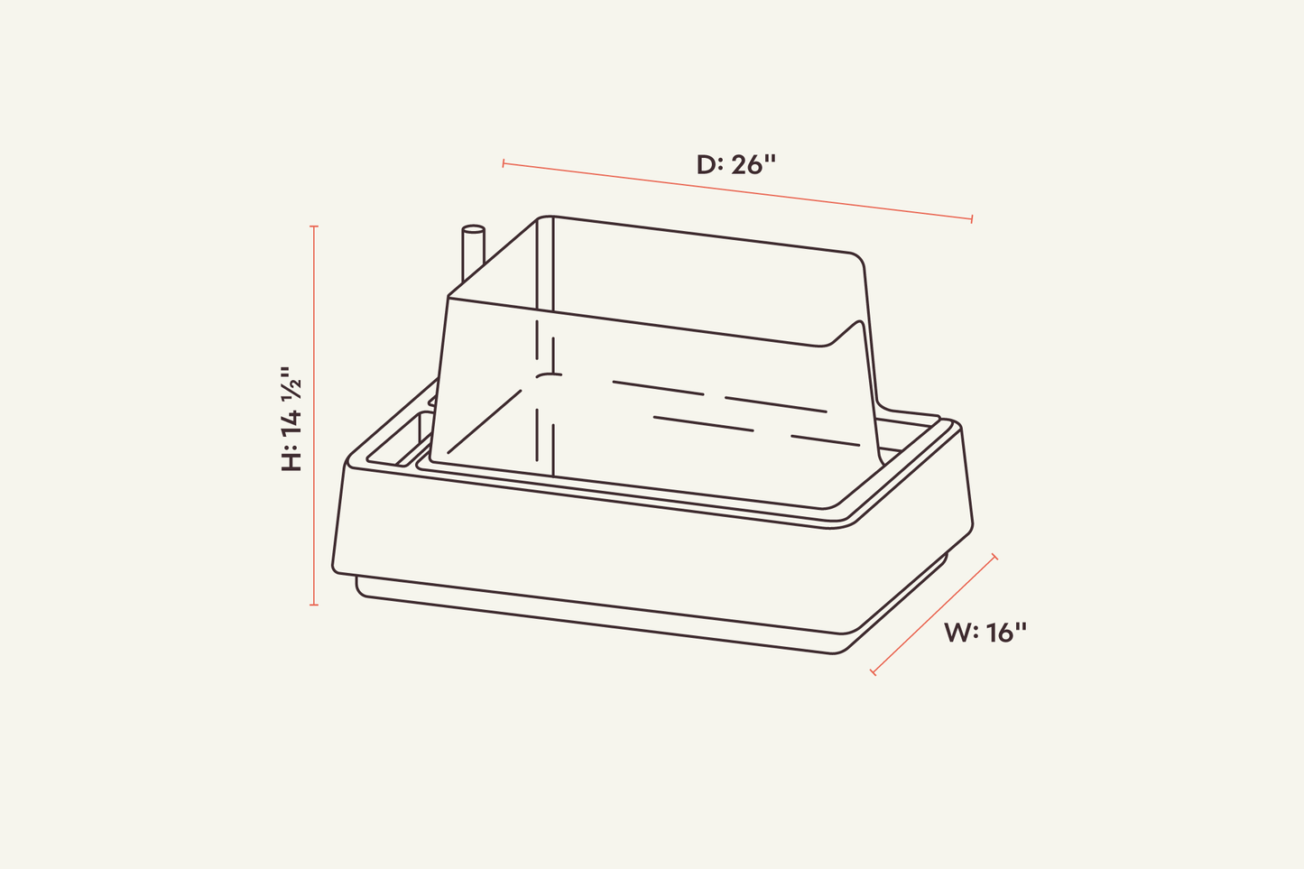 tuft + paw Cove Litter Box